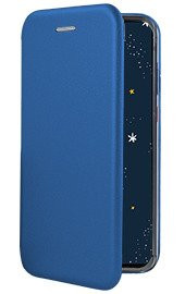 Луксозен кожен калъф тефтер ултра тънък Wallet FLEXI и стойка за Huawei P30 Lite MAR-LX1 син 
